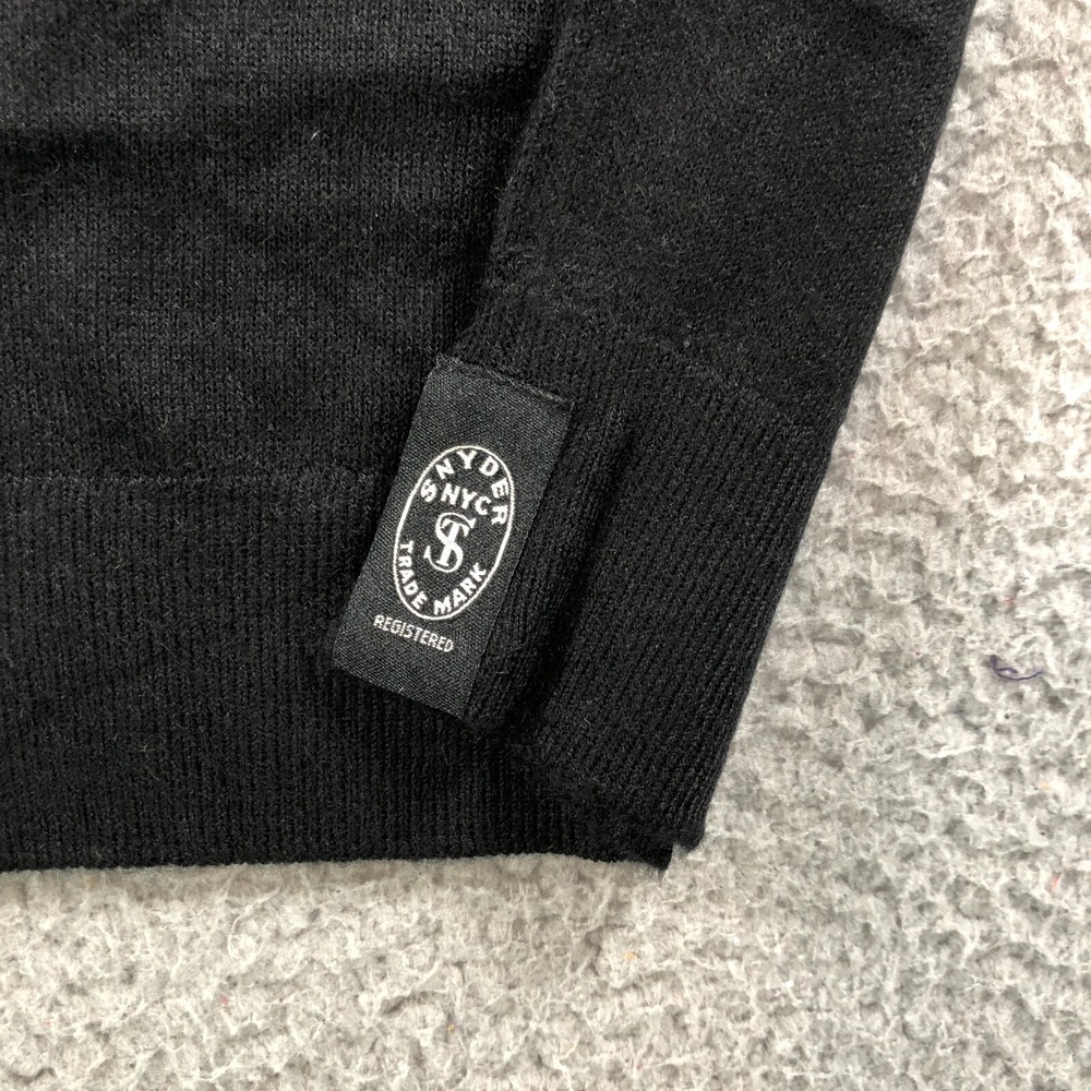 Todd Snyder Shirt Adult Small Black Lightweight Montauk‎ Cashmere Polo - Picture 7 of 11